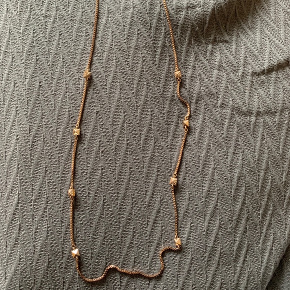 Long Rose Gold Necklace